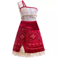 Meninas novo filme moana 2 vestido festa de halloween aventura traje menina princesa roupas extravagantes crianças vaiana pet porco outfit - loja online