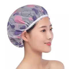 Tampão de banho impermeável espessado para mulheres, óleo Fume Cap, Hair Salon Supplies, Shower Cap, acessórios do banheiro, 1pc por lote