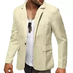 Blazer de retalhos casual masculino, ternos masculinos, jaqueta de um botão slim fit, nova moda, M-XXXL - loja online