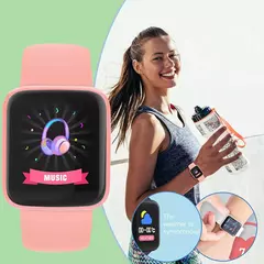 Relógio inteligente multifuncional para homens e mulheres, telefone conectado bluetooth, música, pulseira de esportes fitness, monitor de sono, smartwatch y68, d20 - Wolf Magazine