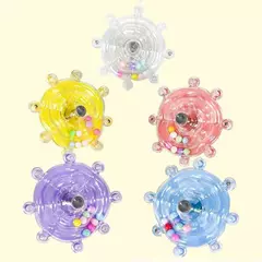 Imagem do Brinquedo interativo da gaiola do pássaro do brinquedo do papagaio para o distribuidor giratório do deleite dos papagaios, para a estimulação mental e o entretenimento