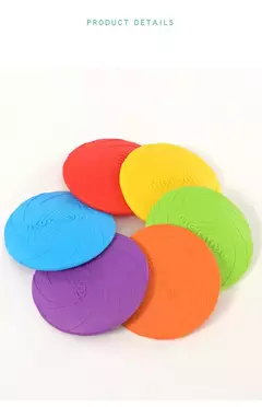 OUZEY-Brinquedos de disco voador resistentes à mordida para cães, Pet multifuncional, Brinquedos de treinamento de cachorros, Jogo interativo ao ar livre na internet
