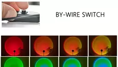 LED USB Sunset Lamp, Nightlights, Projetor, Birthday Party, Mood Lights, Quarto, Sala de estar, Fotografia de parede - loja online