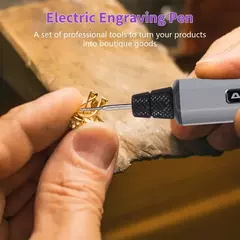 ARROWMAX Caneta de Gravura Elétrica Kit de Ferramentas Rotativas Sem Fio Mini Moedor com 30 Bits para Metal Madeira Plásticos Escultura em Vidro Novo - comprar online