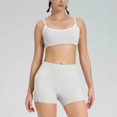 Terno de Yoga Patchwork de duas peças para mulheres, cintura alta Flare Leggings, roupas de treino Fitness Sportswear agasalho - comprar online