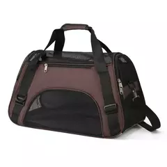 Gato cão portador de viagem para animais de estimação de lado macio malha respirável pequeno cão gato ao ar livre tenda transportadora saída animais de estimação bolsa