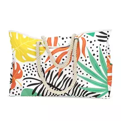 Saco de praia impermeável de tamanho grande para mulheres, bolsa de ombro para