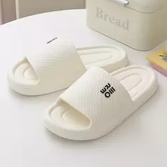 Slides planos antiderrapantes para homens e mulheres, chinelos casuais femininos, chinelos internos para casa, sandálias femininas de verão, moda feminina, seabeach fino e fino - loja online