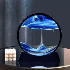 3D Moving Sand Art Picture, Vidro Redondo, Sandscape Do Mar Profundo, Ampulheta, Artesanato Fluindo, Pintura Em Areia, Escritório, Decoração De Casa, Presente - loja online