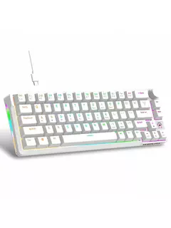 RGB Backlight Wired Mini Teclado Gaming, Ultra Compacto, Impermeável, Pequeno Compacto, 61 Teclas, Fit para PC, Mac Gamers, 60% na internet