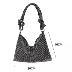 Bolsa de diamante de strass brilhante para mulheres, bolsa feminina, sacos de noite, festa, casamento, luxo, designer, noite, novo, 2023 na internet