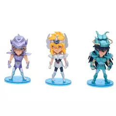 Anime Saint Seiya Cavaleiros do Zodíaco Shiryu Shun Jabu Hyoga PVC Action Figure Coleção Modelo Brinquedos Presentes 5 pçs/lote - comprar online