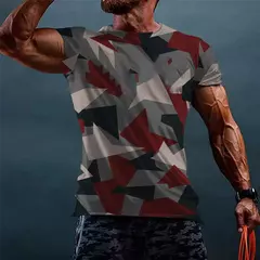 Camuflagem masculina de manga curta, camiseta com proteção UV, vestuário de pesca, vestuário de pesca, 2024 na internet