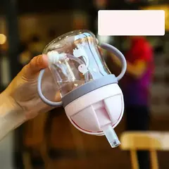 Copo de alimentação do bebê com palha, Crianças aprendem bebendo garrafa, Kids Training Cup, 250ml - comprar online