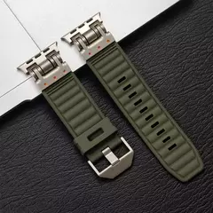 Pulseira de silicone para Apple Watch, Ultra 2, Correas Suaves, Apple iWatch Series 9, 8, 7, 6, 5, 4, Bracelete, 49mm, 45mm, 44mm, 42 milímetros na internet