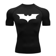 Tênis de corrida de secagem rápida masculina camiseta, camiseta curta fitness, top esportivo, calças justas de ginástica, camisa de compressão muscular, treino, MMA Coquete - loja online