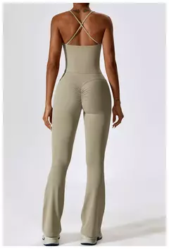 Terno esportivo de manga comprida para mulheres, conjunto de ioga fitness, roupas de ginástica, roupas esportivas femininas, camisa de corrida, 2 peças - loja online