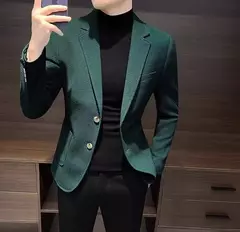 Blazer fino preto slim fit masculino, jaquetas masculinas, casaco de negócios, estilista de luxo, roupas de alta qualidade, novo, 2021 - Wolf Magazine