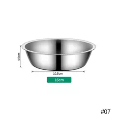Tigela para alimentação de animais de estimação, grande capacidade, aço inoxidável, comida para cães e gatos, tigela alimentadora de metal, durável e barata - loja online