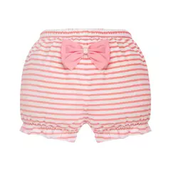 Menina bebê shorts 100% algodão crianças infantil moda listra arco calcinha para 6-24 meses crianças de alta qualidade falbala cuecas presente - loja online