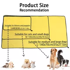 Toalhas de secagem rápida para cães e gatos, toalhas de fibra macia, absorvente, roupão de banho para animais de estimação, toalha de limpeza conveniente, acessórios para cães - Wolf Magazine