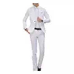Imagem do Conjunto de terno de casamento Slim Fit masculino, blazers masculinos, traje de negócios, trajes formais, preto clássico, 2 peças