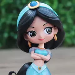Disney aladdin e a lâmpada mágica personagens de ação do filme jasmim q posket anime personagem periférico modelo brinquedos colecionáveis - comprar online