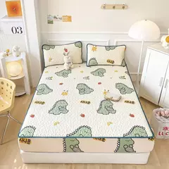 Esteira refrigerando natural do látex para a cama, sentimento fresco macio, folha cabida e fronha, tampa do colchão, esteiras do verão da categoria A - comprar online