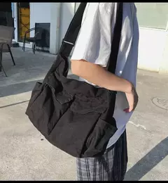 Bolsa de lona vintage para mulheres, sacolas de ombro adolescente, sacos mensageiro para senhoras, bolsa casual, bolsa crossbody na internet