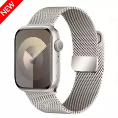 Pulseira Magnética Milanese Loop Strap para Apple Watch, Bracelet Belt, Band 9, 8, 7, 45mm, 41mm, Ultra 2, 49mm, iWatch 6, 5, 4, 3, SE, 44 milímetros, 40 milímetros na internet