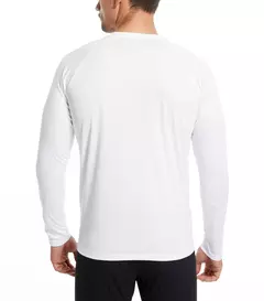 Imagem do Manga Longa UPF 50 + Rash Guards dos homens Mergulho Proteção UV Leve T-shirt Solto Fit Natação Secagem Rápida Surf T-shirt