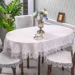 Toalha de mesa redonda do laço europeu para a sala de estar, mesa de chá simples, hotel, hotel, agregado familiar, luxo, pano na internet
