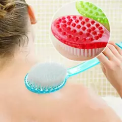 Escova macia do banho do cabelo com punho longo, 1pc, acessórios do banheiro, corpo, lama, chuveiro, massagem na internet