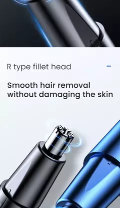 Aparador elétrico recarregável de cabelo para nariz, corte multicinético, recarregável, dois em um, unissex, totalmente automático, aparador lavável - comprar online