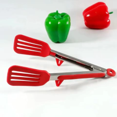 9 polegadas vermelho com suporte clipe de comida de silicone na cozinha resistente a altas temperaturas anti escaldante clipe de churrasco - comprar online