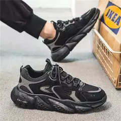 Imagem do Sapatilhas casuais para homens, Plataforma confortável, Tênis Esportivos Running, Calçado de Basquete Respirável, Tênis na moda, Alta qualidade