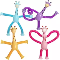 Imagem do Stretch Tube for Stress Relief, Brinquedos de ventosa, Variety Shape, Squeeze Toy para crianças, Telescópico Girafa Fidget, Fole Sensorial, Anti-Stress Squeeze Toy