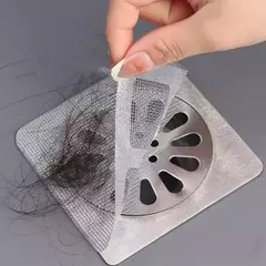 Malha descartável do coletor do dreno do cabelo, filtro antibloqueio, etiqueta dos drenos do assoalho, tampa do chuveiro, cozinha, banheiro, filtro da pia, bujão