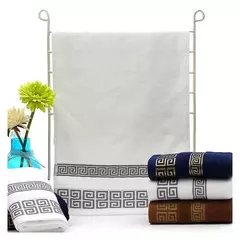 Toalhas de Banho de Alta Qualidade, 100% Algodão, Altamente Absorvente, Macio, Sentir, Banheira, Chuveiro, Hotel, Presente, 34x74cm, 3Pcs por Conjunto - comprar online