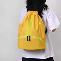 Saco de ginásio mochila de fitness das mulheres dos homens basquete mochila ao ar livre futebol sacos de armazenamento treinamento cordão esportes mochila - Wolf Magazine
