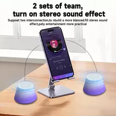 Vikefon mini portátil jw912 bluetooth alto-falante magnético bt5.3 pequena caixa de som 7 horas reprodução suporte do telefone - Wolf Magazine