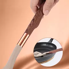 Conjunto De Utensílios De Cozinha De Silicone Resistente Ao Calor, Espátula, Colher, Ferramentas Antiaderentes, Alça Banhada A Ouro Rosa, Suporte, Presente De Cozinha - Wolf Magazine