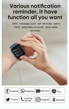 COLMI-P71 Smartwatch para homens e mulheres, chamada por voz, monitoramento de saúde, IP68 impermeável, notificação inteligente, assistente na internet
