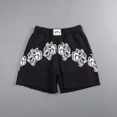 Calções de desporto casual masculino, Fitness, Borda áspera, Solto, Treinos, Basquetebol, Corrida, Solto, Verão - Wolf Magazine