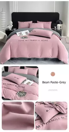 Conjunto de cama de algodão egípcio com lençol, capa de edredão, fronhas, roupa de cama, rei, rainha, duplo, duplo, luxo nórdico - Wolf Magazine