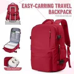 Mochila de Viagem para Homens e Mulheres, Item Pessoal, Carry on, Flight Approved Backpack, Business, Weekender, Laptop Bag, 44x29x19