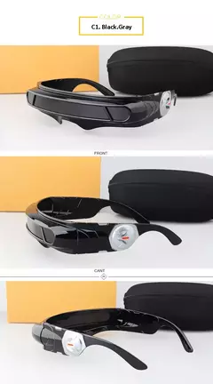 X-men Cyclops Cosplay óculos polarizados para homens mulheres Memory Material Shield Designer Sunglasses - Wolf Magazine
