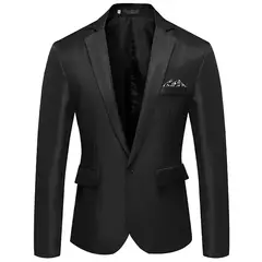 Jaqueta de negócios casual slim fit masculina, blazer vestido, terno de casamento, coquetel, nova moda - loja online