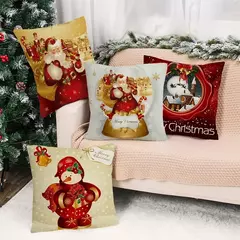 Capa de Almofada de Natal para Decorações, Feliz Natal, Presentes de Natal, Feliz Ano Novo, 2025, 2024