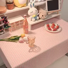 Coreano Xadrez Toalha De Mesa, Tecido Jacquard, Toalha De Mesa, Mat Background, Decoração De Casa, Mesa Moderna Nórdica, Sala De estar, Ins na internet